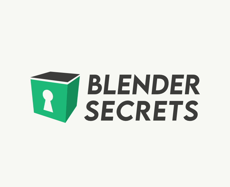 Logo met beeldmerk voor Blender Secrets